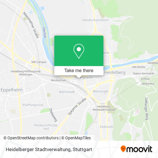 Карта Heidelberger Stadtverwaltung