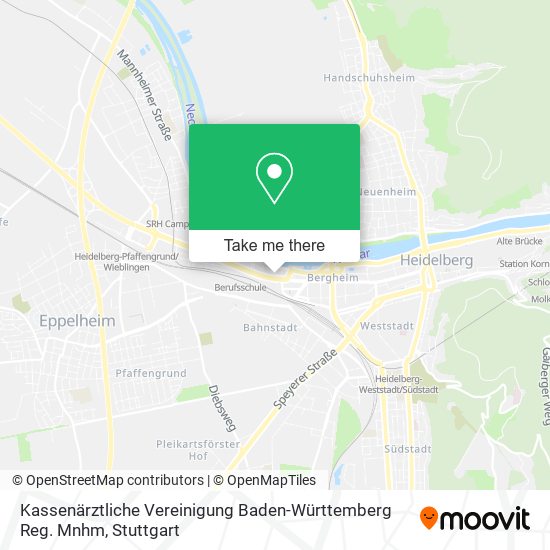 Kassenärztliche Vereinigung Baden-Württemberg Reg. Mnhm map