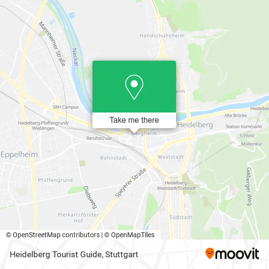Карта Heidelberg Tourist Guide