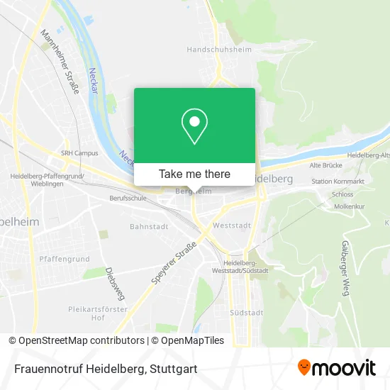 Карта Frauennotruf Heidelberg
