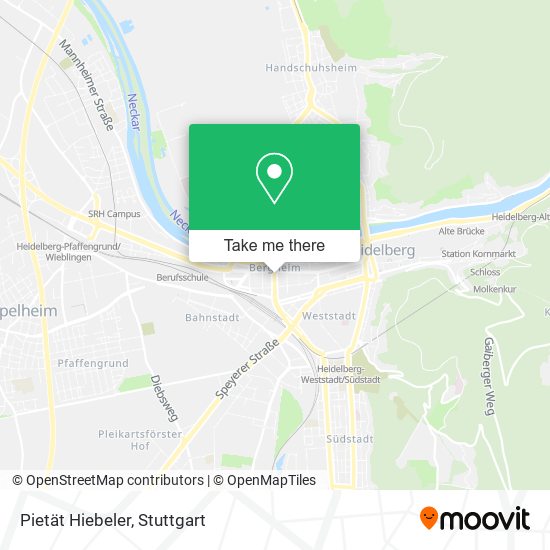 Карта Pietät Hiebeler