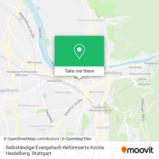 Карта Selbständige Evangelisch-Reformierte Kirche Heidelberg