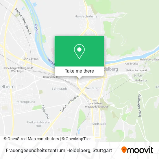 Карта Frauengesundheitszentrum Heidelberg