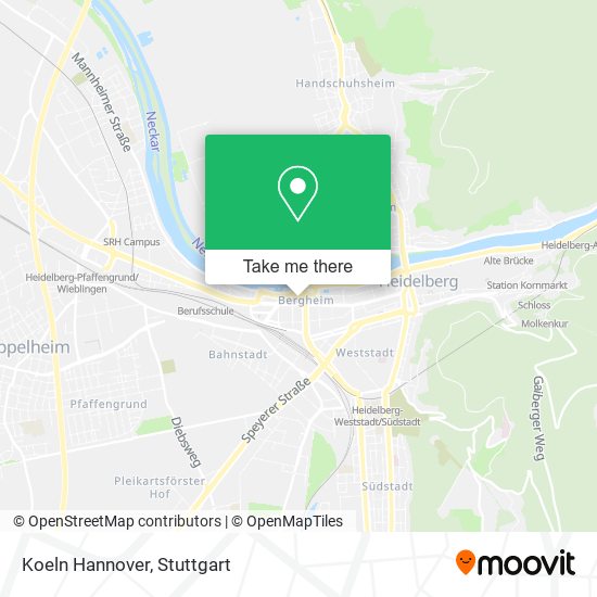 Карта Koeln Hannover