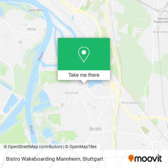 Карта Bistro Wakeboarding Mannheim