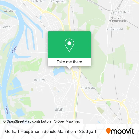 Карта Gerhart Hauptmann Schule Mannheim