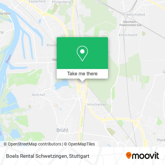 Boels Rental Schwetzingen map