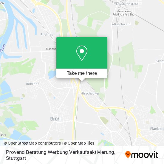 Provend Beratung Werbung Verkaufsaktivierung map