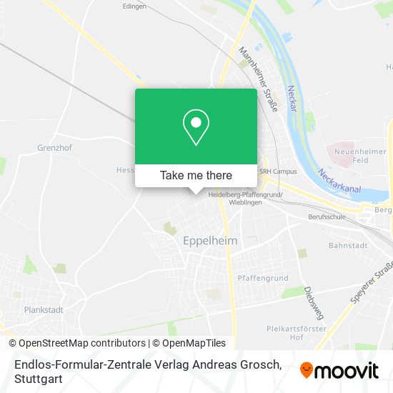 Карта Endlos-Formular-Zentrale Verlag Andreas Grosch