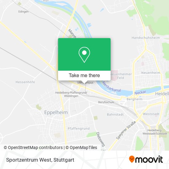 Карта Sportzentrum West
