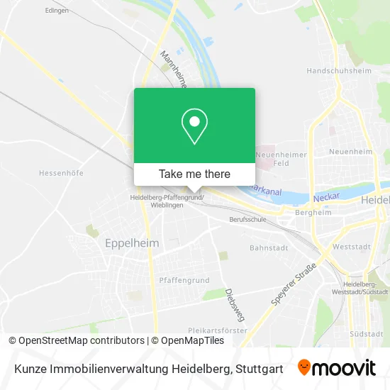Kunze Immobilienverwaltung Heidelberg map