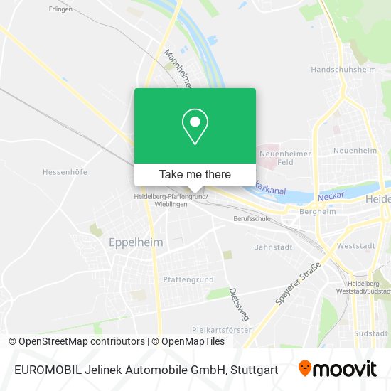 Карта EUROMOBIL Jelinek Automobile GmbH