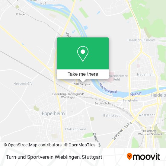 Карта Turn-und Sportverein Wieblingen