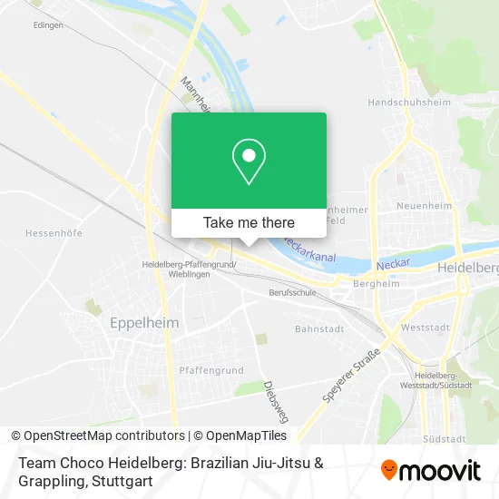 Карта Team Choco Heidelberg: Brazilian Jiu-Jitsu & Grappling