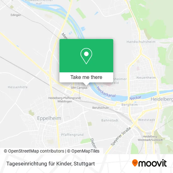 Карта Tageseinrichtung für Kinder