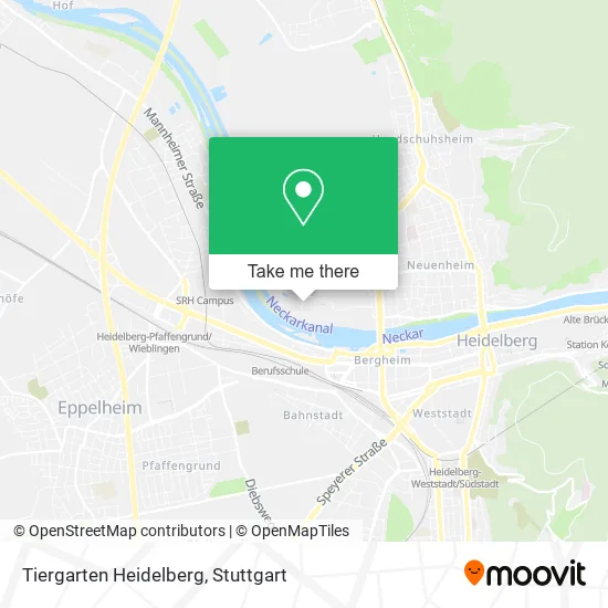 Карта Tiergarten Heidelberg