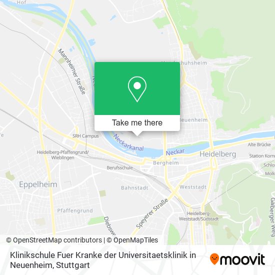 Klinikschule Fuer Kranke der Universitaetsklinik in Neuenheim map
