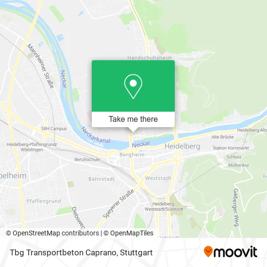 Карта Tbg Transportbeton Caprano