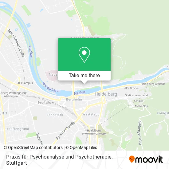 Карта Praxis für Psychoanalyse und Psychotherapie