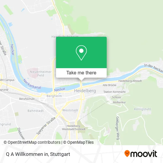 Карта Q A Willkommen in