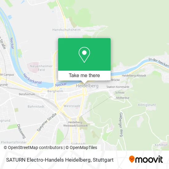 Карта SATURN Electro-Handels Heidelberg