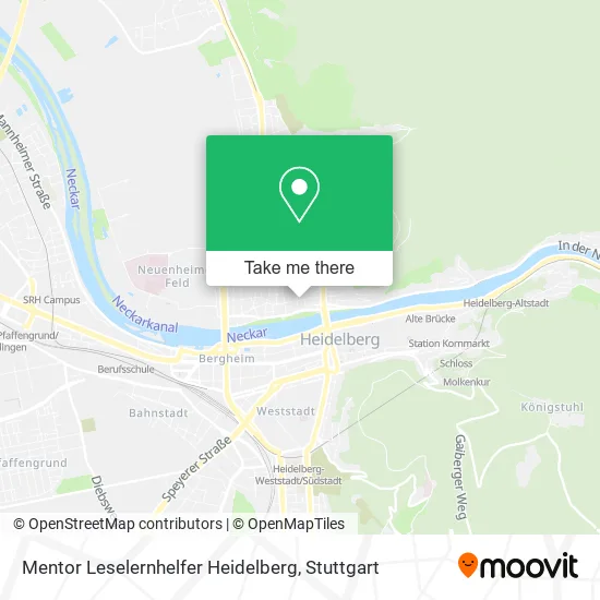 Карта Mentor Leselernhelfer Heidelberg