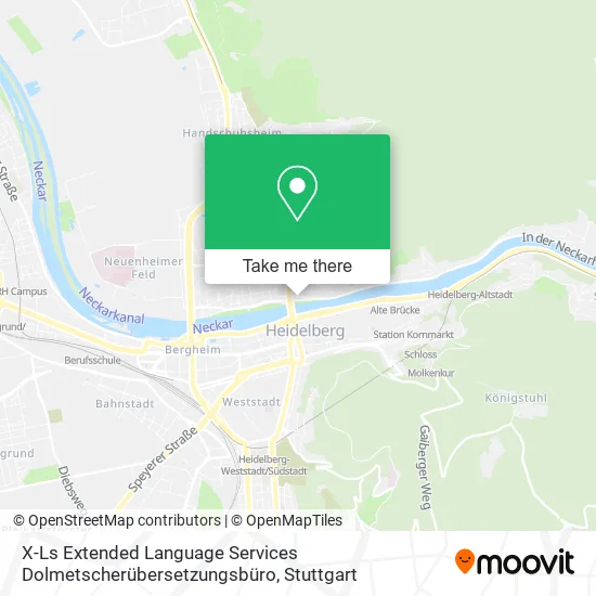 Карта X-Ls Extended Language Services Dolmetscherübersetzungsbüro