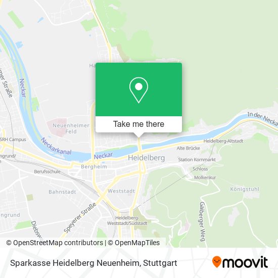 Sparkasse Heidelberg Neuenheim map