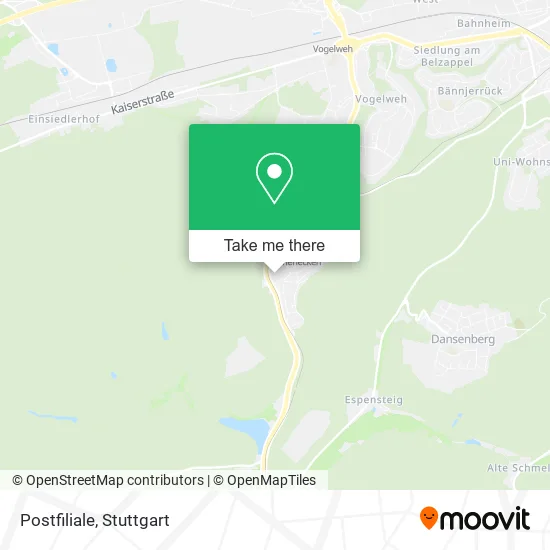 Карта Postfiliale