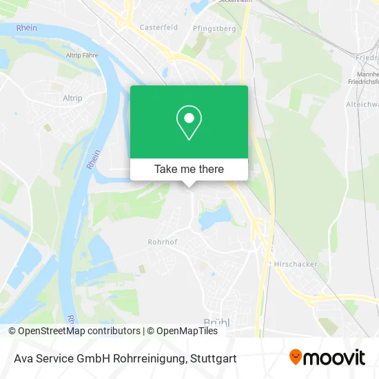 Карта Ava Service GmbH Rohrreinigung