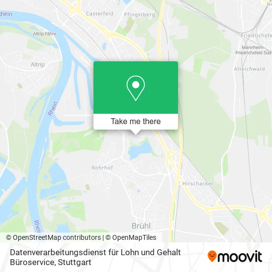 Карта Datenverarbeitungsdienst für Lohn und Gehalt Büroservice