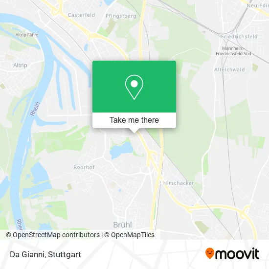 Карта Da Gianni