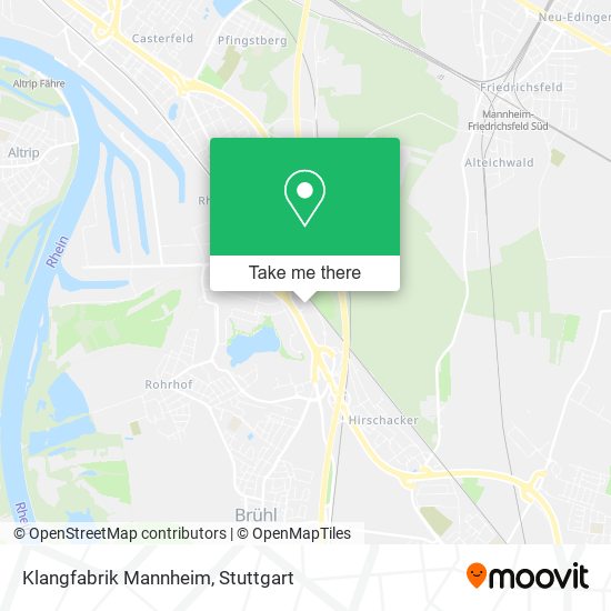 Klangfabrik Mannheim map