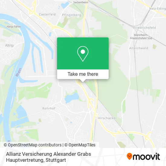 Карта Allianz Versicherung Alexander Grabs Hauptvertretung