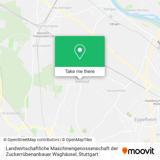 Landwirtschaftliche Maschinengenossenschaft der Zuckerrübenanbauer Waghäusel map