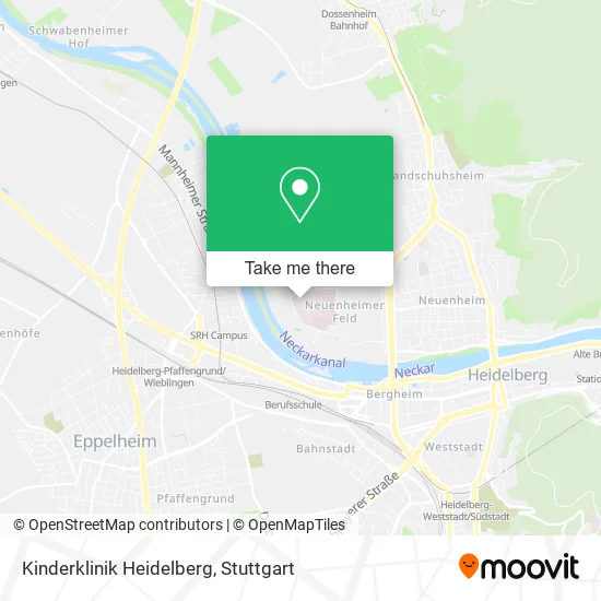 Карта Kinderklinik Heidelberg