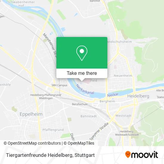 Карта Tiergartenfreunde Heidelberg
