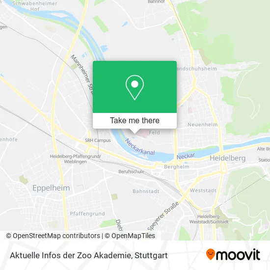 Карта Aktuelle Infos der Zoo Akademie