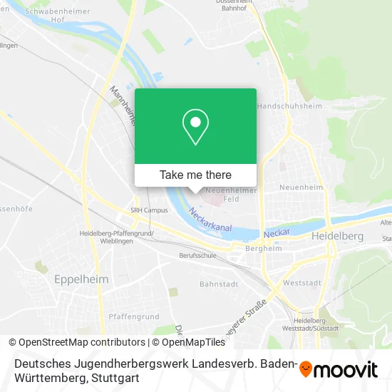 Карта Deutsches Jugendherbergswerk Landesverb. Baden-Württemberg