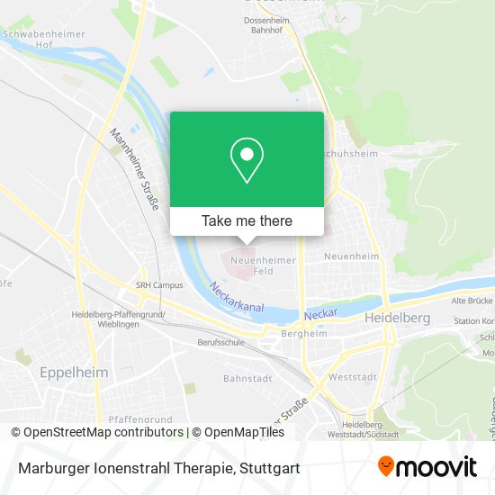 Карта Marburger Ionenstrahl Therapie