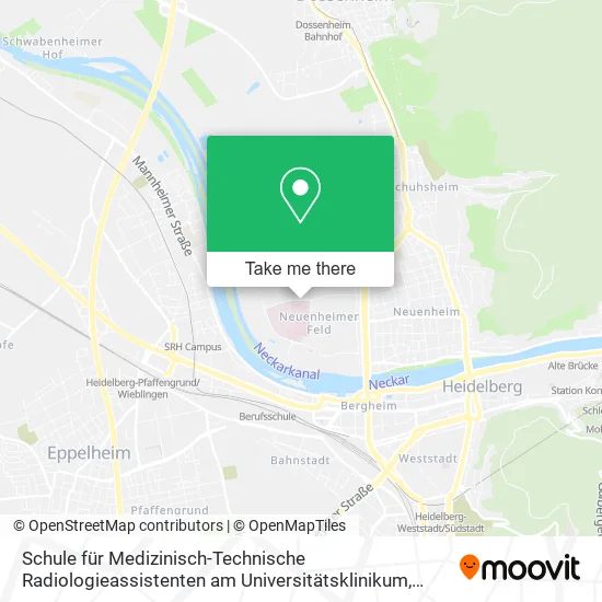 Карта Schule für Medizinisch-Technische Radiologieassistenten am Universitätsklinikum