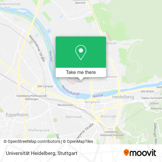 Universität Heidelberg map