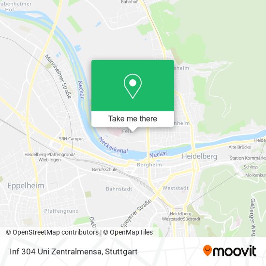 Inf 304 Uni Zentralmensa map