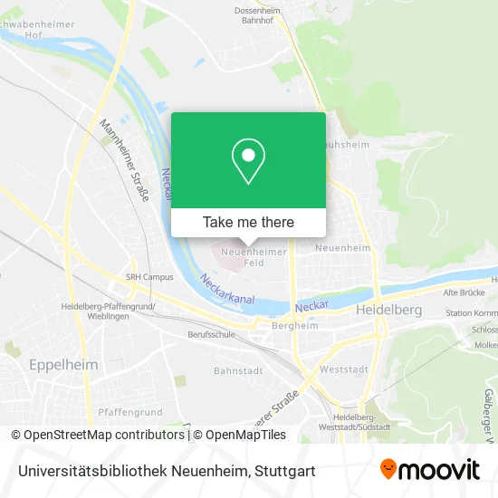Карта Universitätsbibliothek Neuenheim