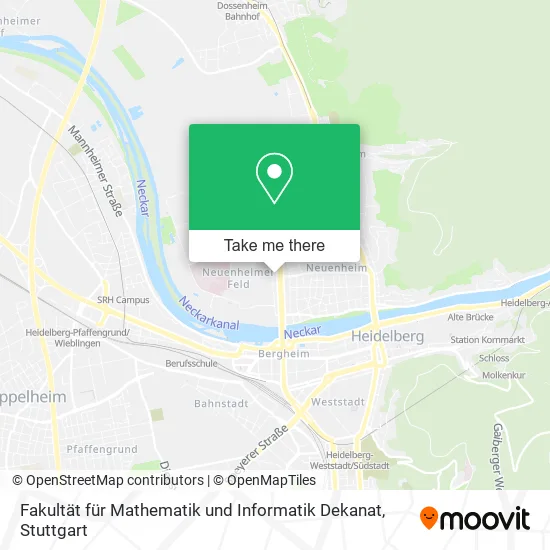Карта Fakultät für Mathematik und Informatik Dekanat