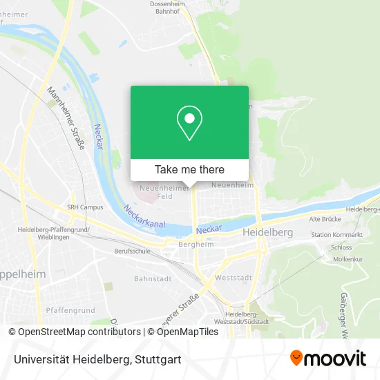 Карта Universität Heidelberg