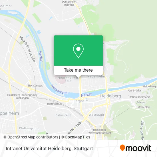 Карта Intranet Universität Heidelberg