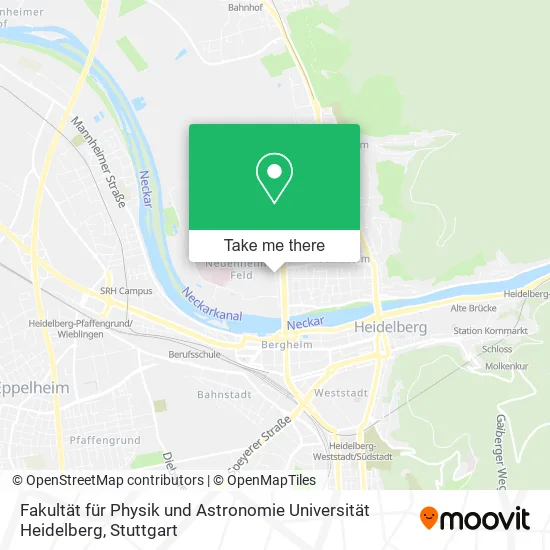 Карта Fakultät für Physik und Astronomie Universität Heidelberg