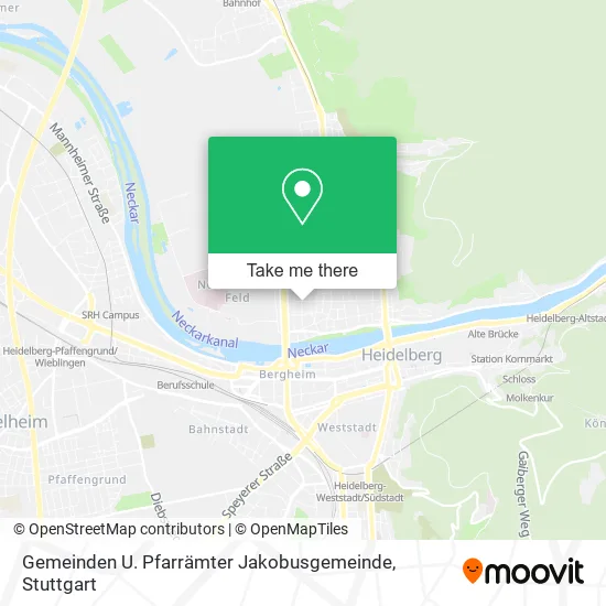 Карта Gemeinden U. Pfarrämter Jakobusgemeinde