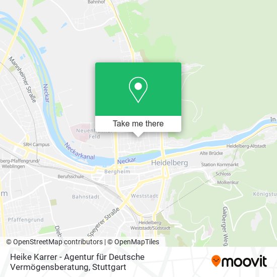 Heike Karrer - Agentur für Deutsche Vermögensberatung map